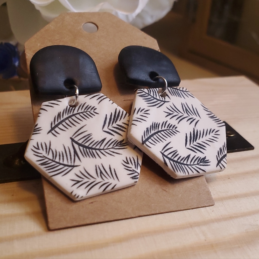Polymer clay earrings